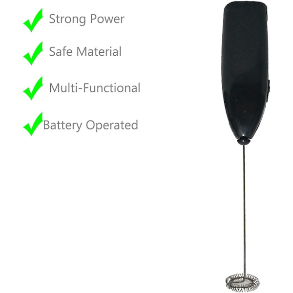 Elektrisk Mini Håndholdt Røreapparat, Skummaker for Latte Cappuccino