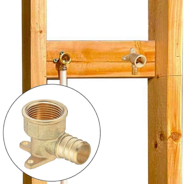 Messing Pex Krympefittings Overgang fra Pex til Gevind Bruserhoved Fitting