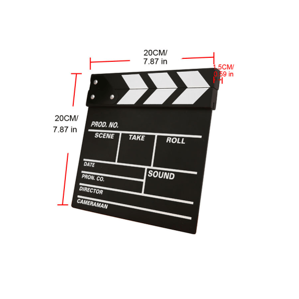 Black Cinema clapperboard Hollywood Film clapperboard scene Deco