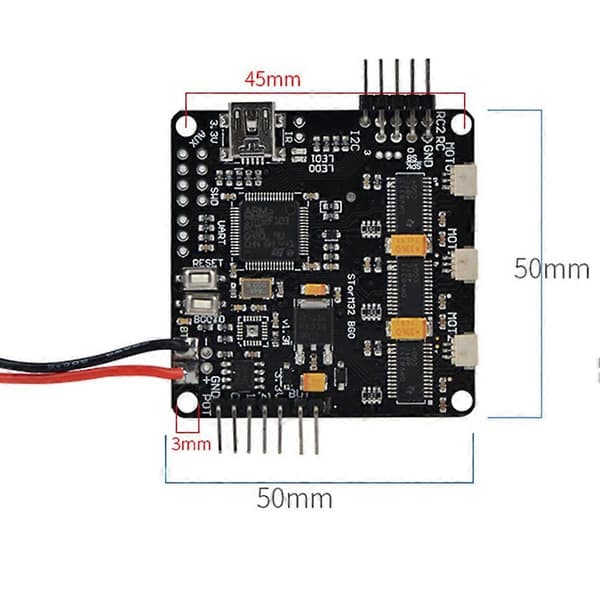 Storm32 BGC 32Bit 3-akset STM32 Børsteløs Gimbal Controller Board med Dobbelt Gyroskop til RC Drone