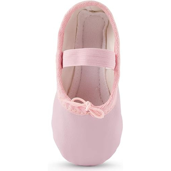Ballet Sko Læder Balletflade Fuld Sål Dansesko til Piger