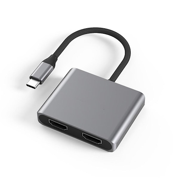Usb Type C til Dobbelt 4k Hdmi-kompatibel Adapter til Multi Skærm Konverter