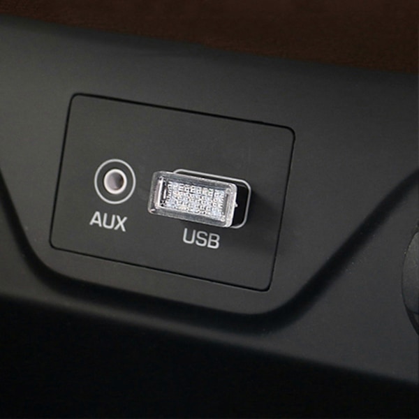 USB Ambient Light Universal Dekorativ Mini Auto Innvendig Plug-in LED Neon Ambient Lampe for Bil