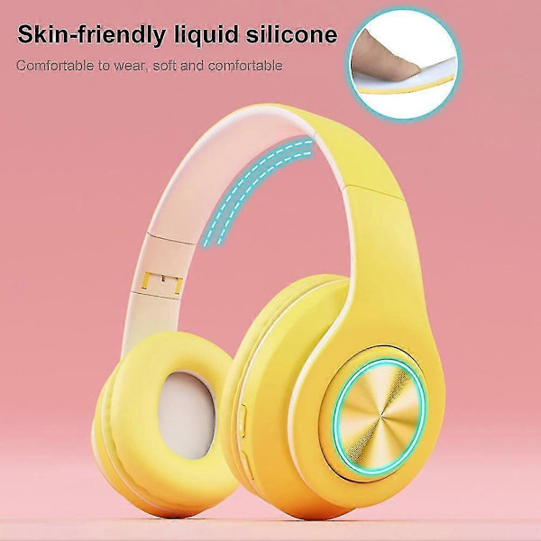 Bluetooth 5.0 Langaton TF-kortti 3,5 mm:n liitin RGB-valo Stereo Kuulokemikrofoni
