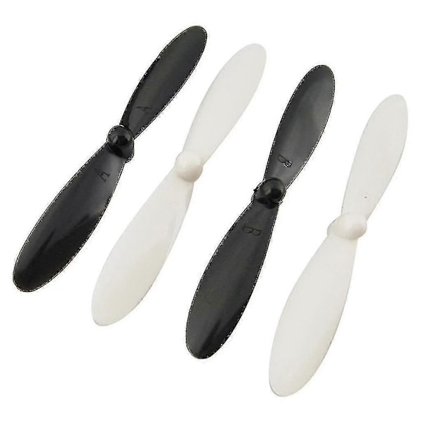 20 stk. propeller luftskrue erstatning til Hubsan X4 H107 tilbehør sort+hvid