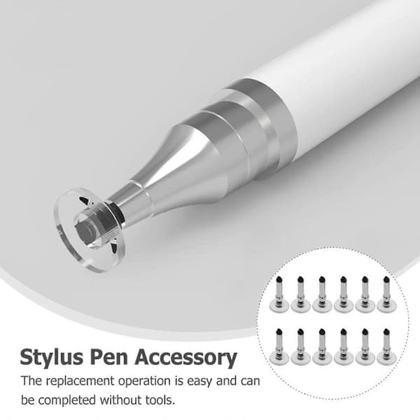 Universal Stylus Erstatningsskive Tips Presisjon Rund Form Utskiftbare Tips