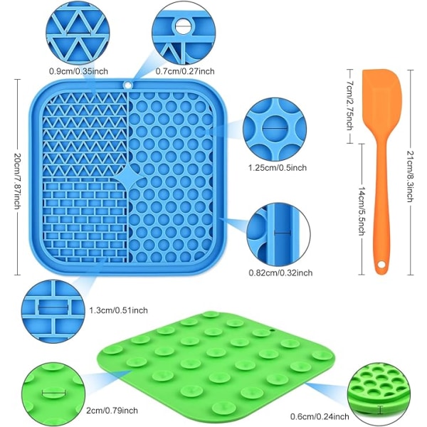 /#/Leche Chien Mat, 3Pcs Dog Licking Mat with Suction Cup (Green Leche Chien + Blue Cat Lick Mat + Orange Spatula) for Treats/Food (Non-Slip, Silicone, BPA Free), Pet Supplies</N>/<N>/Om Leche Chien Mat, 3Pcs Hund slikkematte med sugekopp (Grønn Leche Chien + Blå katt slikkematte + Oransje slikkepott) for godbiter/mat (sklisikker, silikon, BPA-fri), kjæledyrutstyr</N>