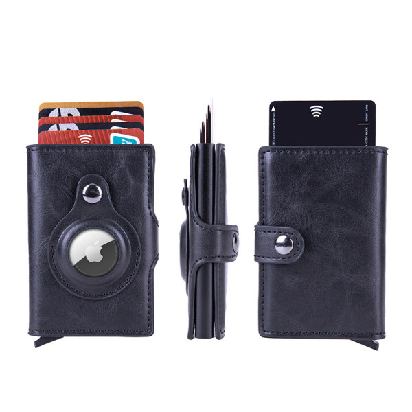 #Plånbok Airtag Plånbok Smalt Plånbok Myntfack RFID-skydd Mini Smart#