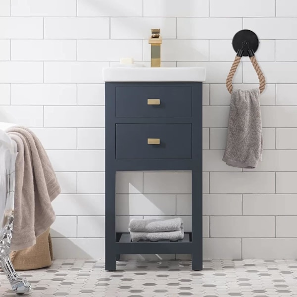 Vintage-tyylisen wc-paperiteline musta