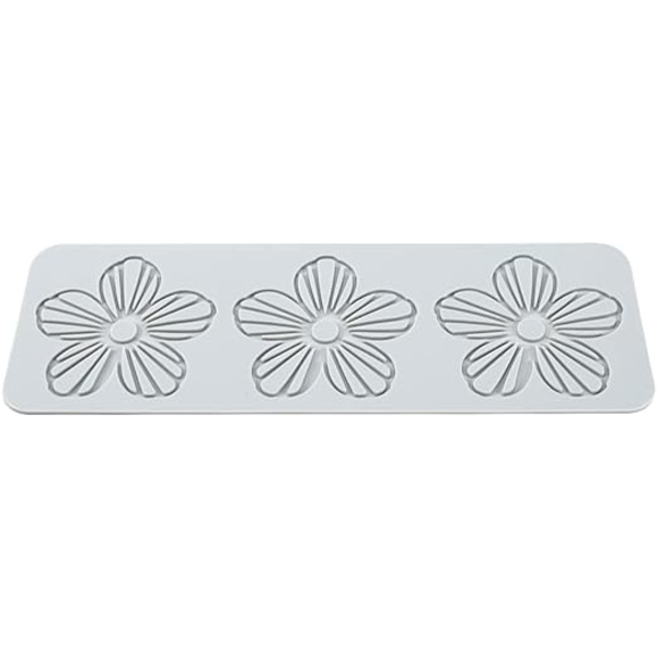 3 huller Pelargonium blomster, Kage blonder form, blonder fondant forme
