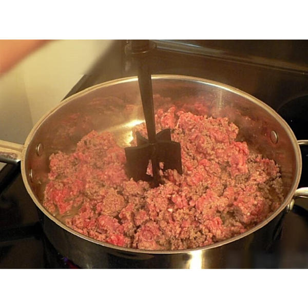 (sort) Professionel Varmebestandig Hakket Oksekød/Hamburger/Kartoffel