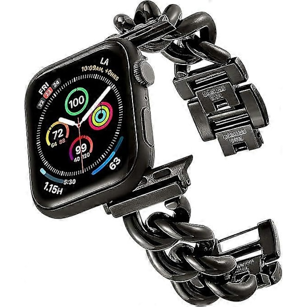 Kompatibelt Apple Watch Armbånd, Cowboy Kæde Apple Watch Armbånd, Rustfrit