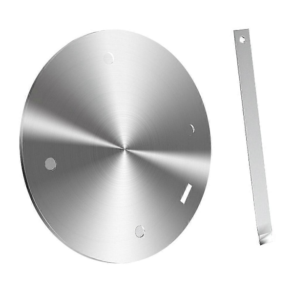 1 st Induktionshäll Termisk Ledningsplatta Rostfritt Stål (Silver)
