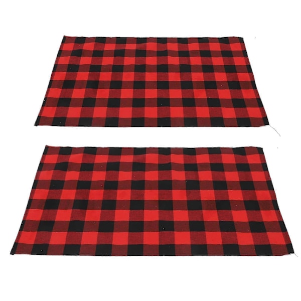 2 stk. Bomulds viskestykker Polyester Karklude Ternet Viskestykke Plaid Ternet Viskestykker Støvklud Rengøringshåndklæde