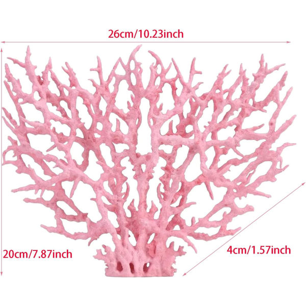 Kunstig Akvarium Koralkornament Plastik Fisketank Planter