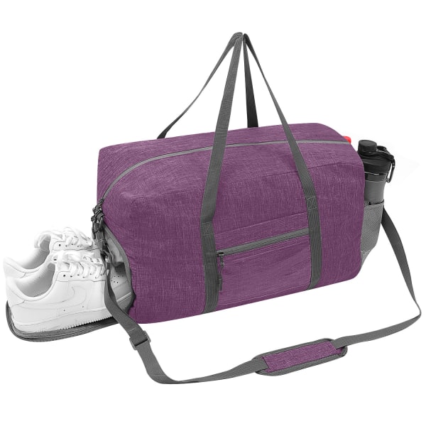 Reisebagasje 46 * 30 * 25cm (lilla (med skulderstropp)), foldbar