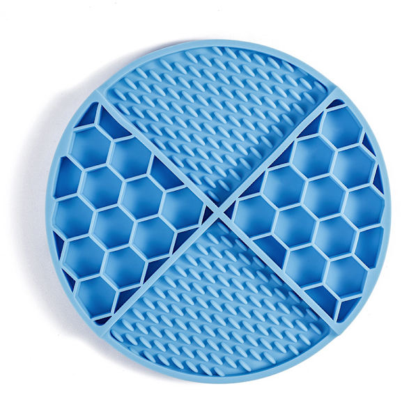 #Silikon Læk Mat Hund Læk Mat Langsom Fodring Puder til Hunde Langsom Fodring med Kraftfulde Sugkopper Under Pet Bad Licking#