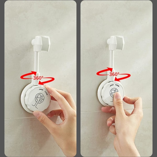 Sugkopp duschhuvudshållare, justerbar handduschhållare Sho