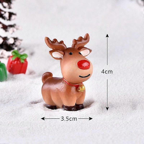 5 kpl Mini Poro Patsas Sarjakuva Sarvi Hirvi Hirvi Kuvio Figuri