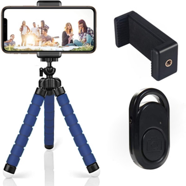 #Flexibelt mobilstativ och Bluetooth fjärrkontroll kameraslutare#