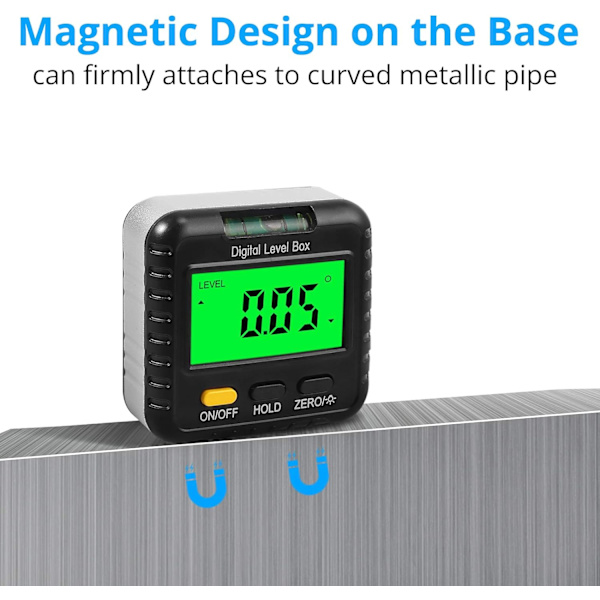*Digitalt vater digitalt nivå, magnetisk base til null protrakt*