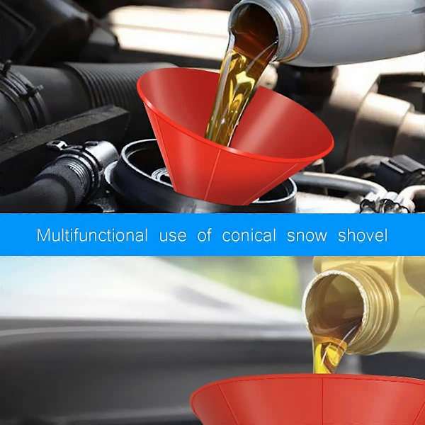 Jääraappa autoon, 4 osaa irrotettava lumiraappa pyöreä 2 in 1 maaginen kannettava muovinen lumilapio kestävä raaputustyökalu jään ja lumen puhdistukseen