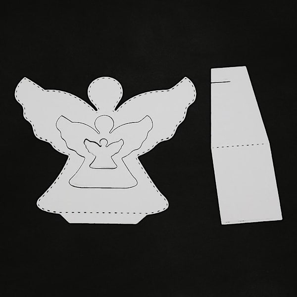 3D Ängel Metall Skärande Dies Stencil DIY Scrapbooking Album Stämpel Papperskort Prägling