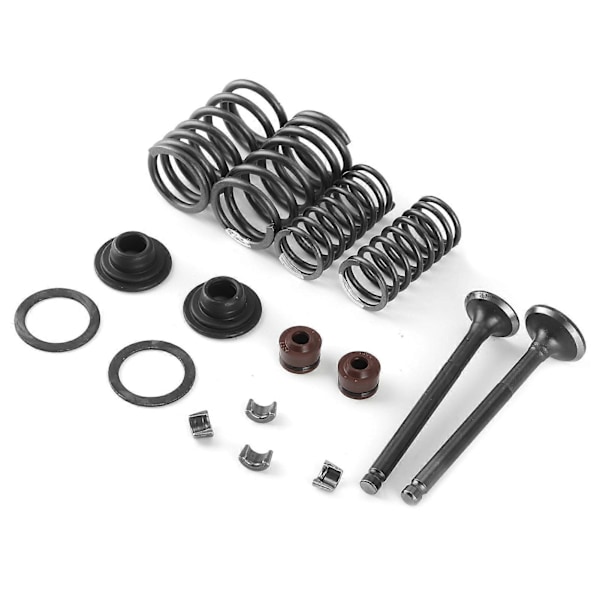 16-dels Motorventilfjäderuppsättning Metallpolering Passar för GY6 50 60 80 100 125 150CC