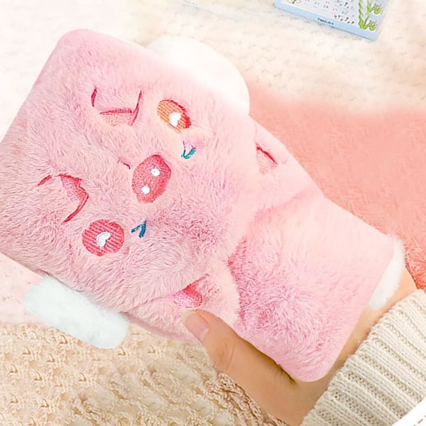 Plys Varmtvandsflaske, Tegneserie Fluffy Varmtvandsflaske, Varmt Vand