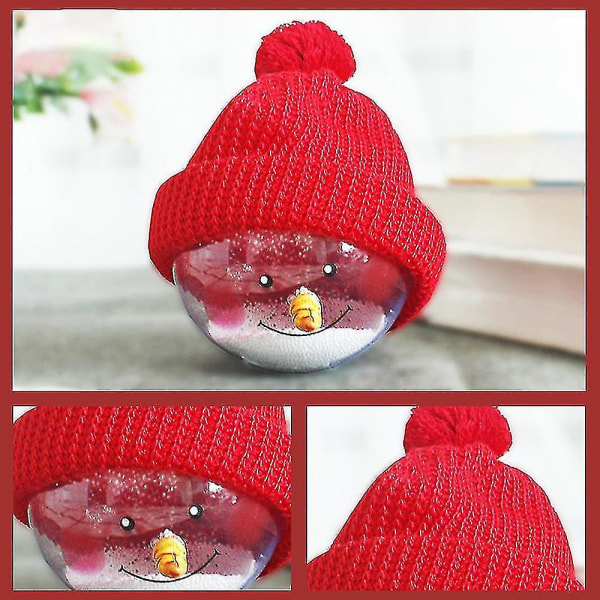 Jul Snögubbe Boll Ornament Julgransprydnader Okrossbara Julkulor Julgransdekoration