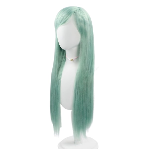 #Langt lyserødt cosplay-paryk#