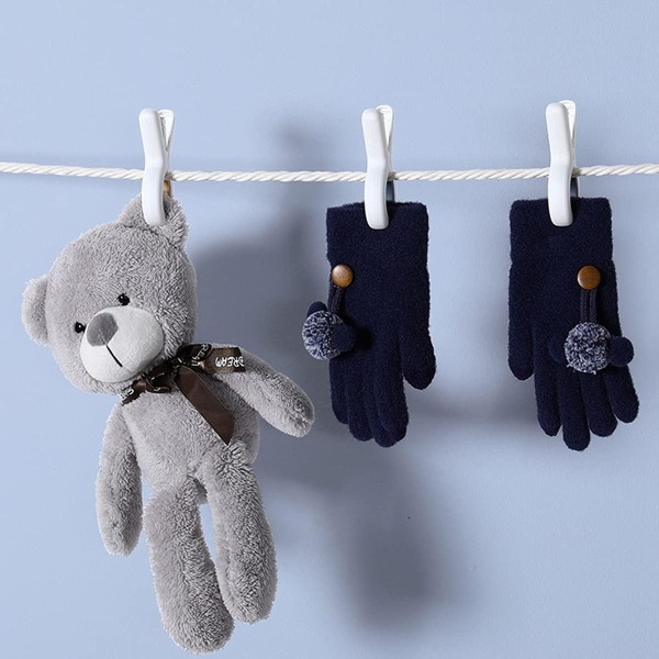 6 Stykker Tunge Klesklyper Store Plast Klesklyper