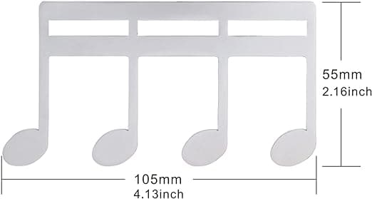 Musiknotemappe (guld), dagbogsmusikbogsmappe, klaverprint