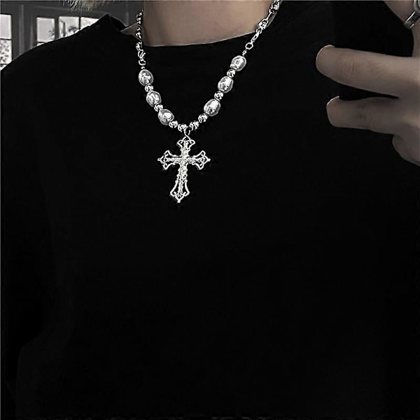 Halsband Kors Pärlhänge Accessoarer Hip-hop Halsband