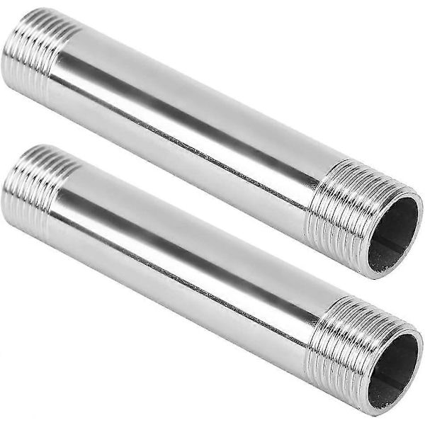 98mm han gevind rustfri stålrørsfittings (2 stk.) (størrelse: 3/4\"bsp)