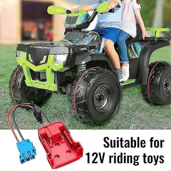 2025 Nye Modeller Power Wheels Adapter for Batteri med Ledningsnett Kontakt 12AWG Ledning med 40A Sikring for Peg-Perego