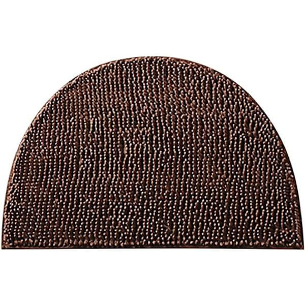 Halvmåne Dörrmatta (Kaffe), Mjuk Absorberande Badrumsmatta