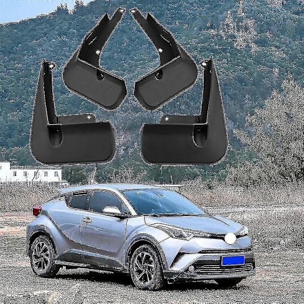 4kpl Mudaläpät Toyota C-hr 2017-2022 Chr:lle, roiskeläpät, etu- ja takapyörien suojat