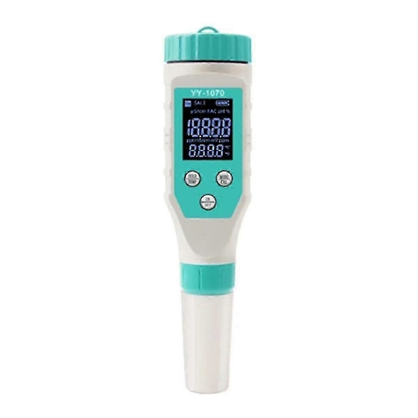 7 I 1 Ph/fri Klor/orp/ec/tds/salt/temp Ph-mätare Pool Salinitetstestare Ip67 Vattentät-A1