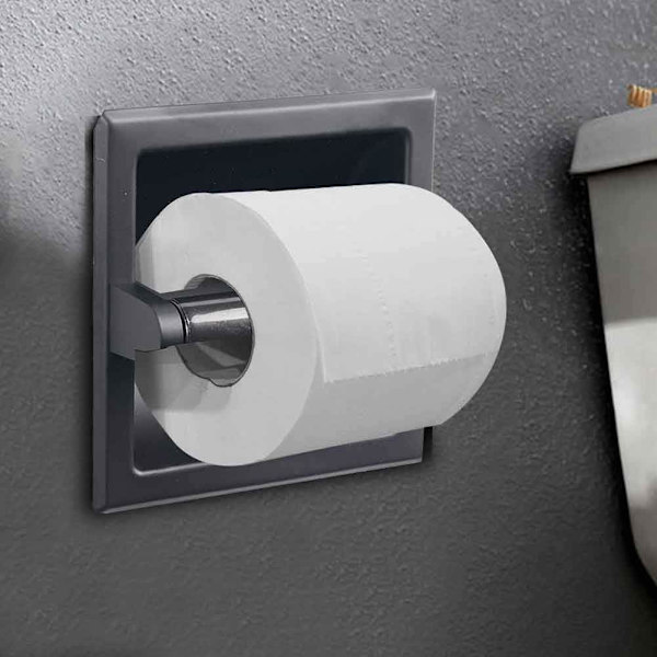 Innfelt Toalettpapirholder Veggmontert Rustfritt Stål