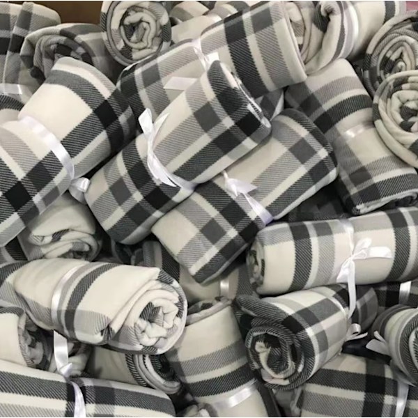 Polar fleece nap kappe tæppe dobbelt lag tykkere tæppe