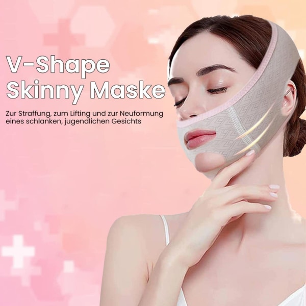 #Double chin reduction V-shaped bandage 2 pieces#