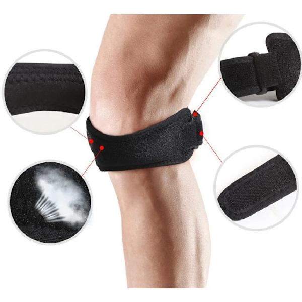 Senorrem för knä, 2-pack, stöd för knäsmärta för vandring