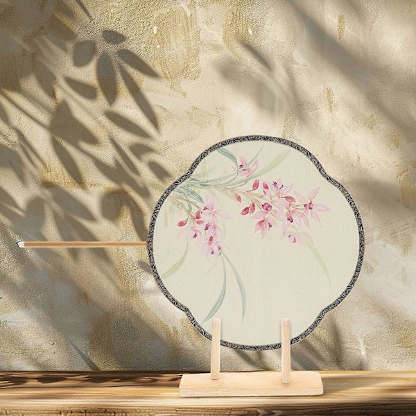 1st Hushållsrum Japansk Vikbar Handfläkt Displayhållare Vikbart Fläktställ
