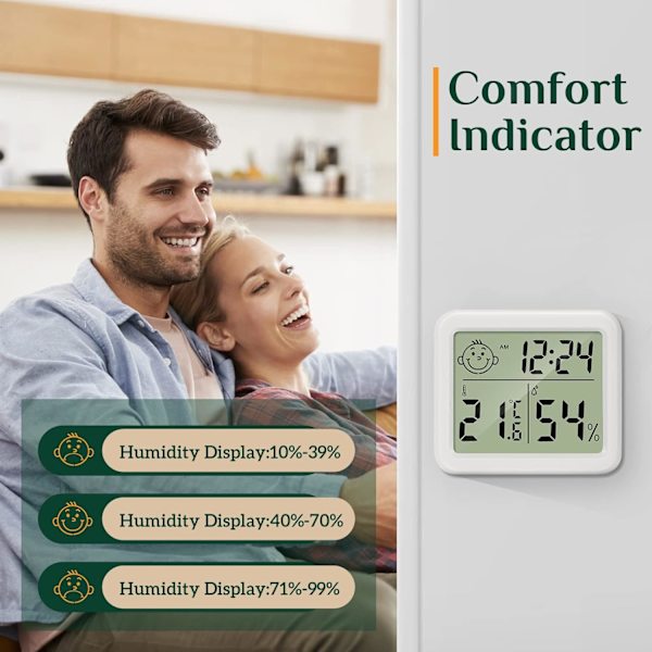 *Hjem Termometer LCD Termometer Hygrometer Indendørs Digital Tempera*