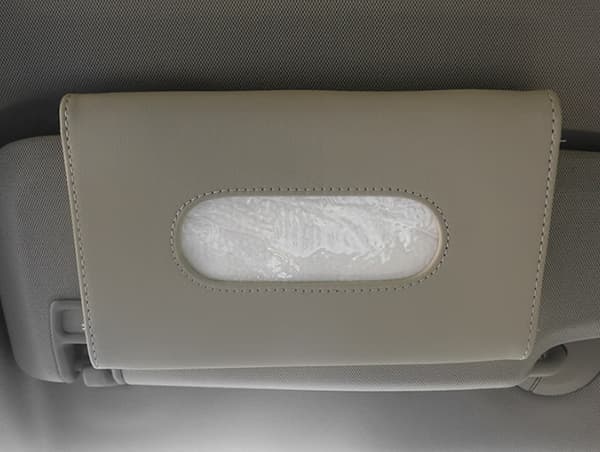 1 st Creative Solskydd för Bil Pappershandduksförpackning Läder Papperslåda