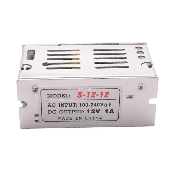 Spændingstransformator Strømforsyning AC 110/220V til DC 12V 1A