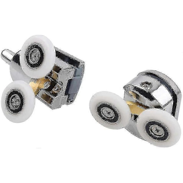 4 st 23 mm duschdörrrullar skjutdörrar hjul ersättningsrulle löphjul (2 till