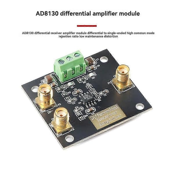 AD8130 Differential Receiver Forstærker Board Modul Single-Ended Common Mode Rejection Ratio Lav Støj