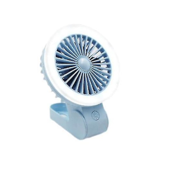 USB-opladningsfoldbar ventilator, bærbar natlampe, lille ventilator, skrivebordsmini-ventilator